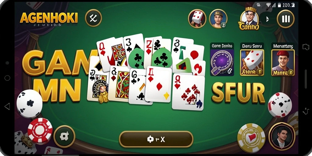 Tampilan gameplay AGENHOKI yang seru dan penuh warna.
