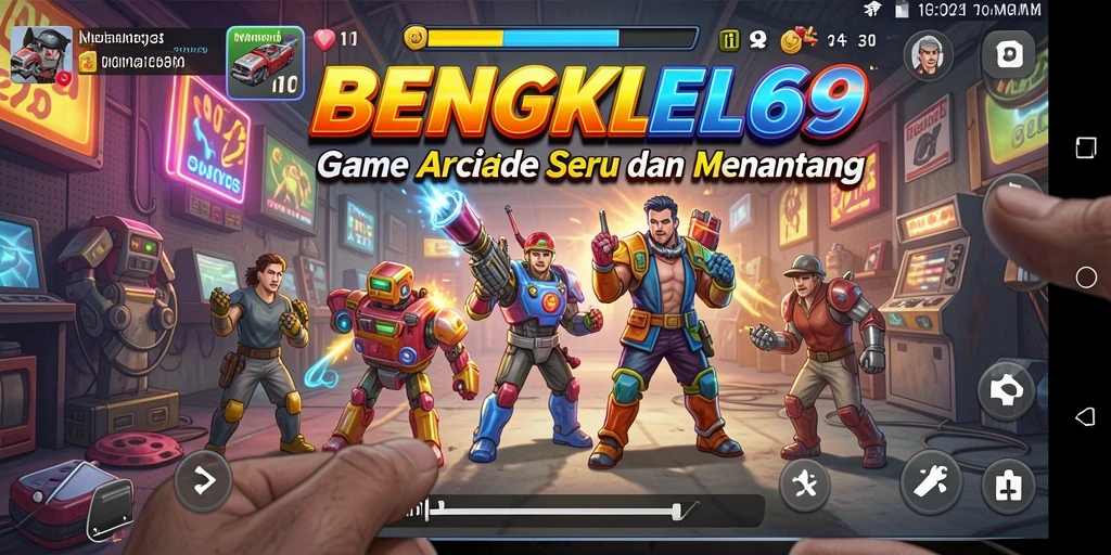Tampilan gameplay BENGKEL69 yang seru dan adiktif.