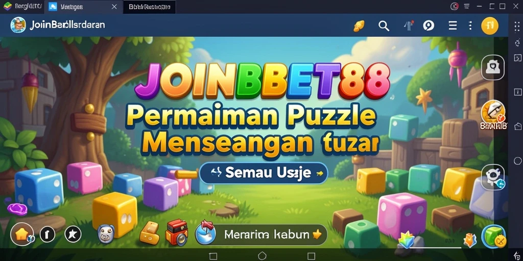 Tampilan permainan Puzzle yang menarik dan penuh warna di JOINBET88.