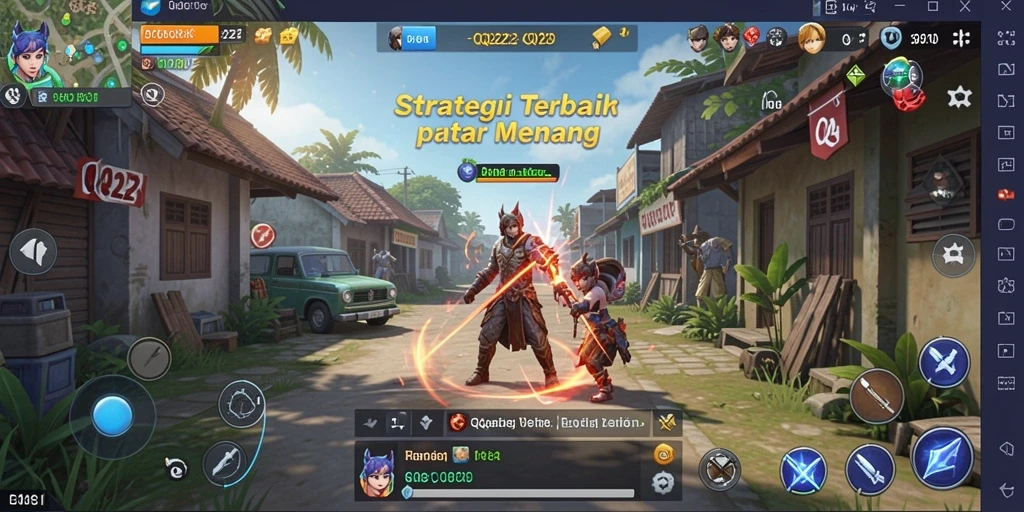 Tampilan gameplay <strong>QQ222</strong> dengan strategi mendalam dan pertempuran intens.