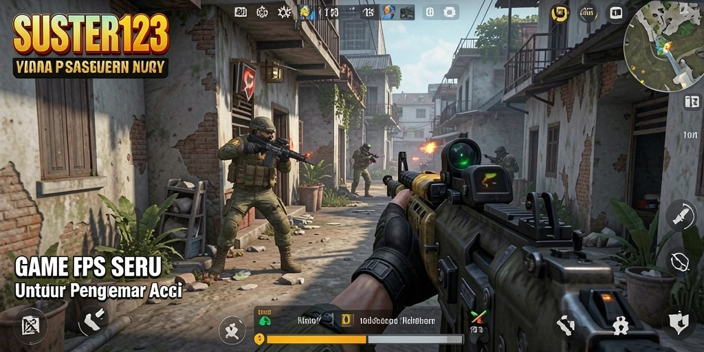 Screenshot gameplay SUSTER123 menampilkan aksi seru dan grafis menawan.
